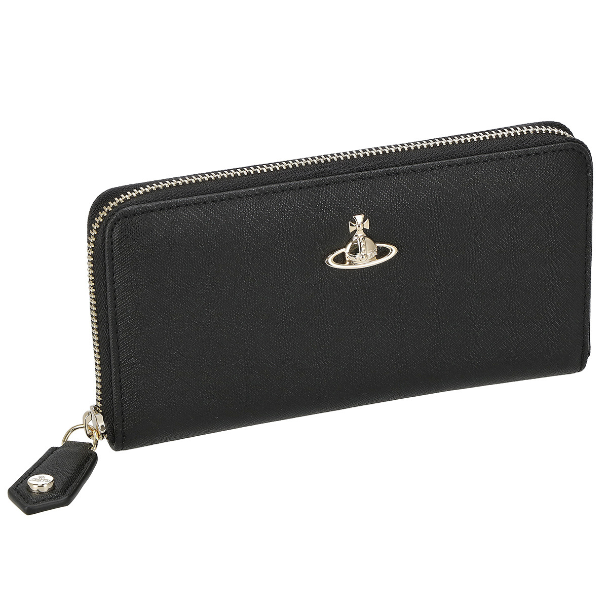 ヴィヴィアンウエストウッド Vivienne Westwood 紙入れ 長紙入れ ラウンドジッパー長紙入れ 御釣り入れ付き添い人 51050023 N403 レディース 黒いこと 本革 なめし革