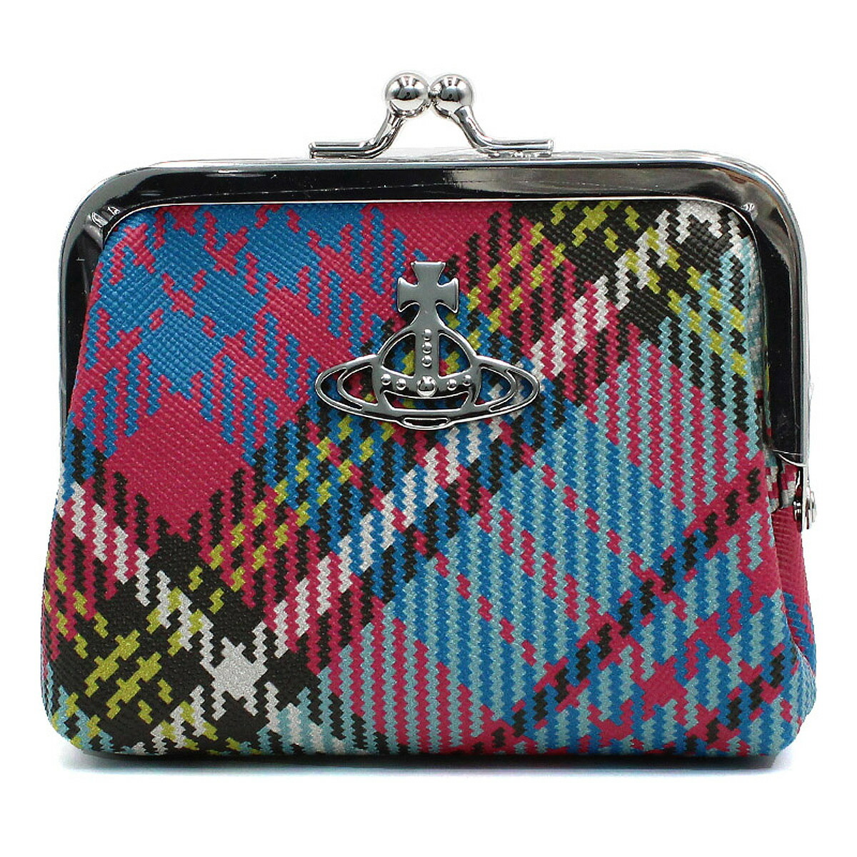 Vivienne Westwood チェックスモールウォレット ★送料込 ☆vivienne westwood☆タータンチェック オーブロゴ付きミニ財布