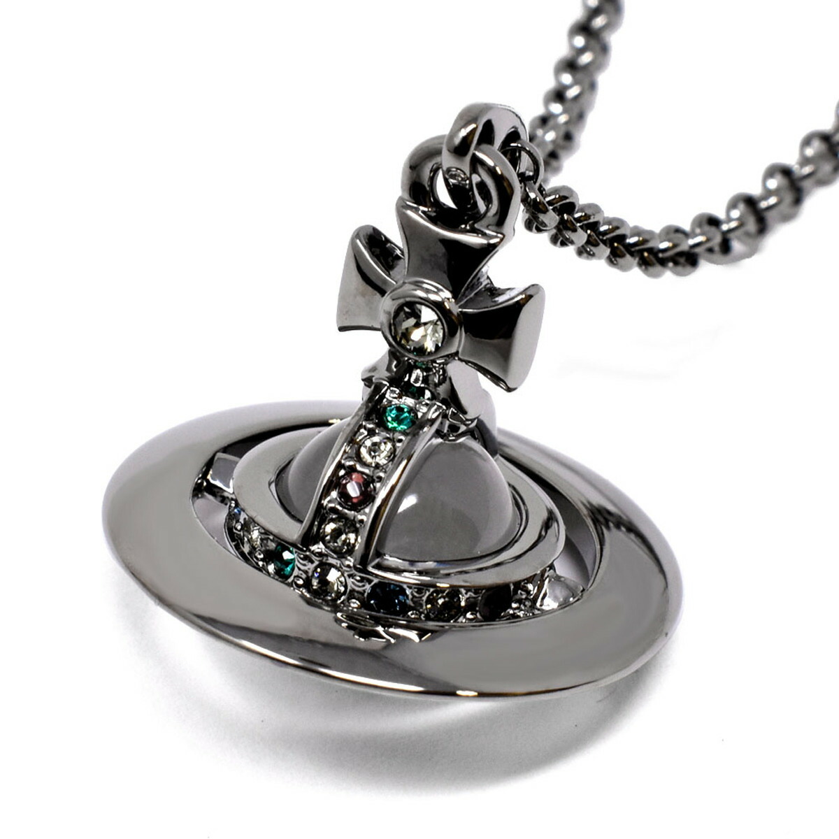 ヴィヴィアンウエストウッド Vivienne Westwood アクセサリー ネックレス ペンダント オーブ 63020097-02S001 NEW TINY ORB PENDANT レディース ガンメタル｜Salada Bowl-おしゃれブランド通販 31,135円