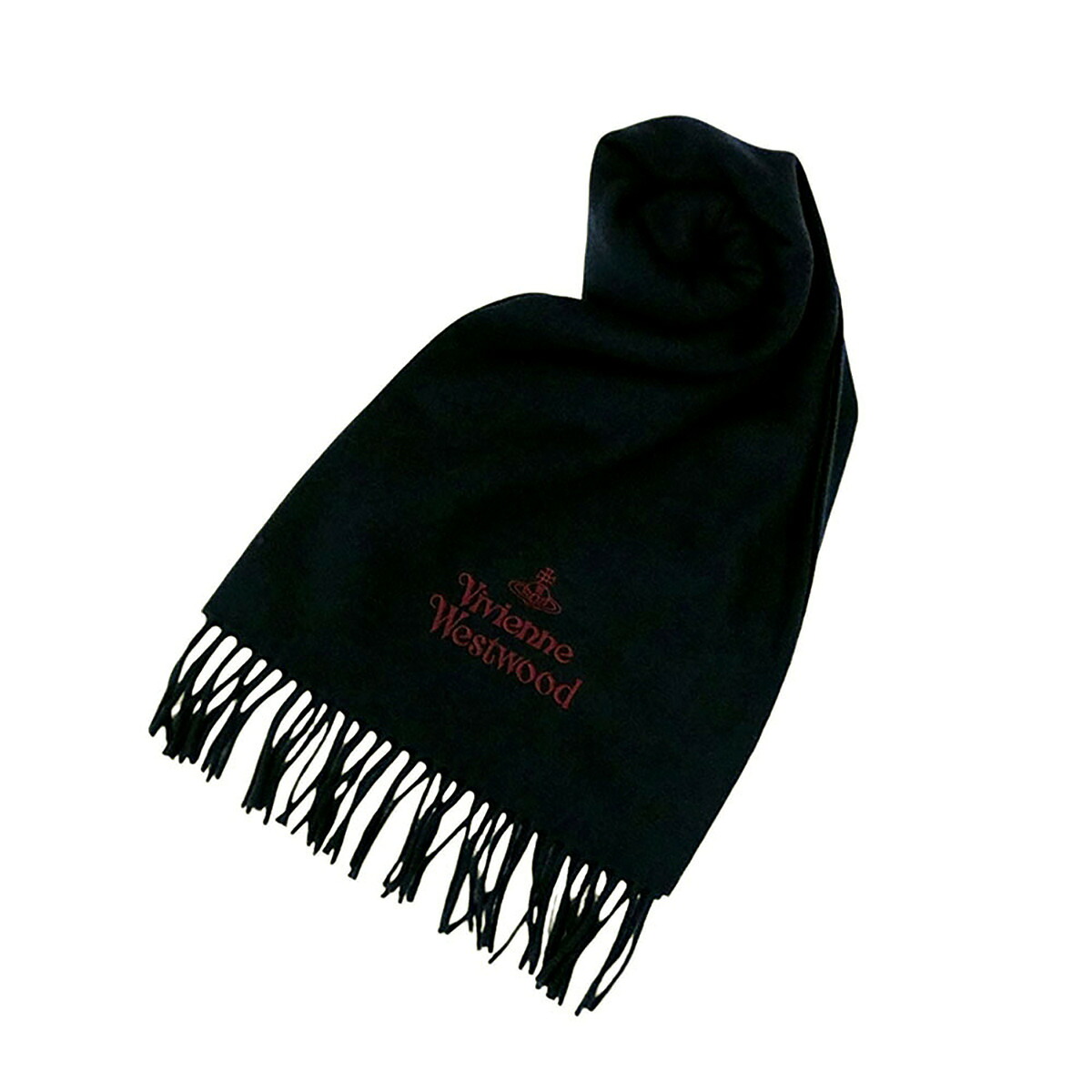 ヴィヴィアンウエストウッド VIVIENNE WESTWOOD マフラー ストール 24-W00Q7-N401 レディース メンズ ブラック ウール|Salada Bowl-おしゃれブランド通販