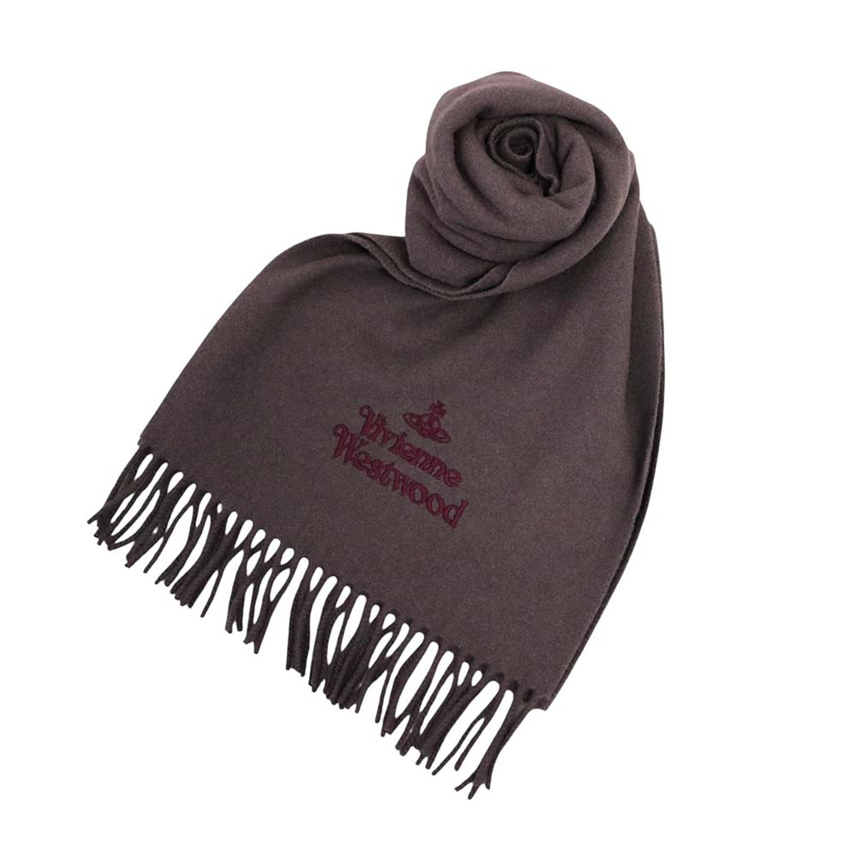 ヴィヴィアンウエストウッド Vivienne Westwood マフラー ストール ウール 25-W00Q7-D401 レディース メンズ ユニセックス ブラウン