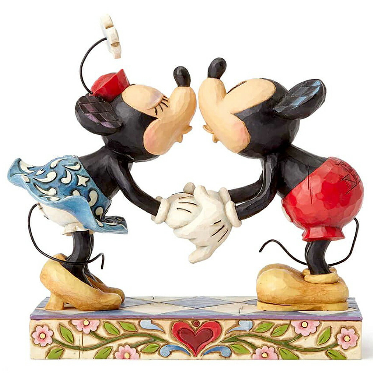 激安な エネスコ Enesco ディズニー トラディション Disney Traditions ミッキーマウスとミニーマウスのキッシング ミッキーと ミニーのキス Mickey Kissing Minnie 木彫り調フィギュアエネスコ フィギュア ディズニートラディション ミッキー ミニーマウス ギフト Www