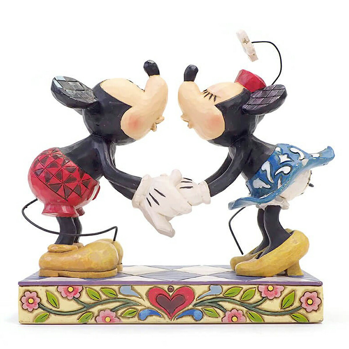 最大82％オフ！ エネスコ enesco. ディズニー トラディション Disney Traditions ミッキーマウスとミニーマウスのキッシング  ミッキーとミニーのキス Mickey Kissing Minnie 木彫り調フィギュアエネスコ フィギュア ディズニートラディション ミッキー  ミニーマウス ...