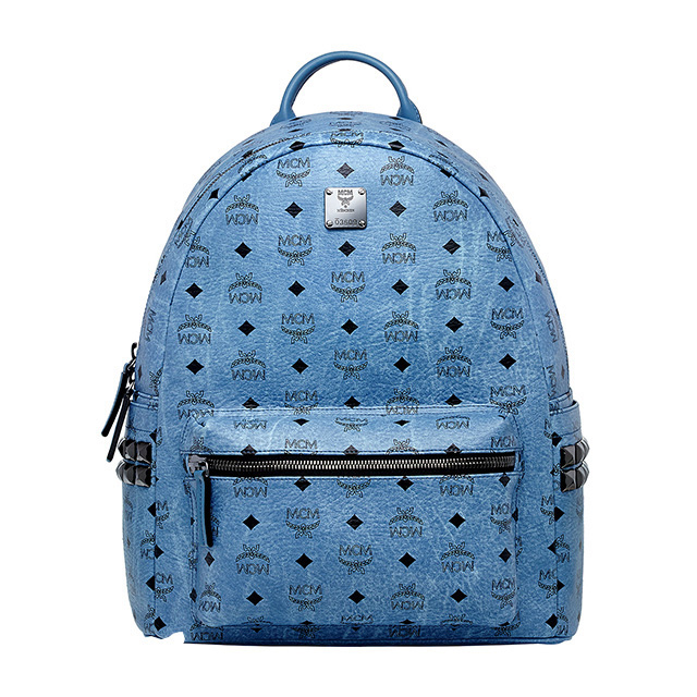 mcm bookbag blue