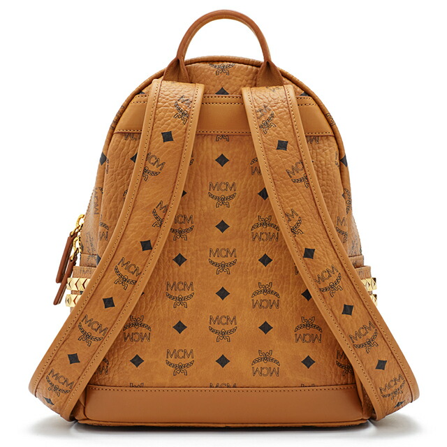 Mcm Backpack Emciem Mmy6sve37 Back Small Stark S Cognac Camel