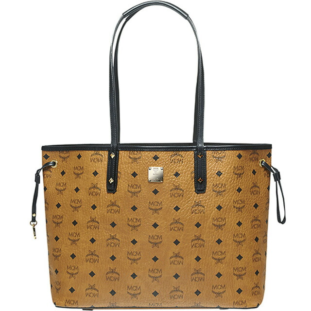 Mcm Elegante Bag Reversible Tote Mwp6svi38 Per Project Visetos Medium Shoulder M Cognac Camel