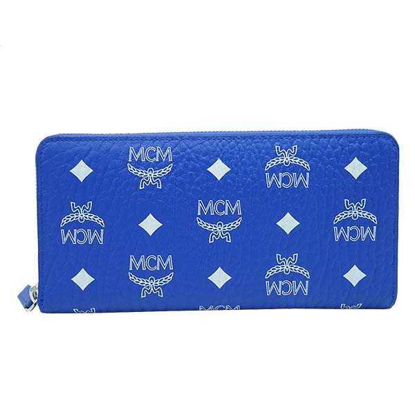 楽天市場 エムシーエム Mcm 財布 長財布 Mylasvi01 H1001 メンズ レディース Visetos Original Zipped Wallet Large ヴィセトス オリジナル ジップウォレット ラージ Surf The Web ブルー Salada Bowl おしゃれブランド通販