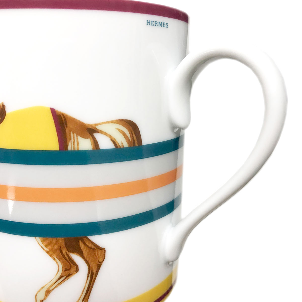 時間指定不可 楽天市場 エルメス 食器 ペア マグカップ Hermes p Cheval A La Couverture シュバル ラ クーベルチュール 馬着 マグ セット レッド系マルチカラー イエローマルチカラー Salada Bowl おしゃれブランド通販 安いそれに目立つ Solver Ataraxia