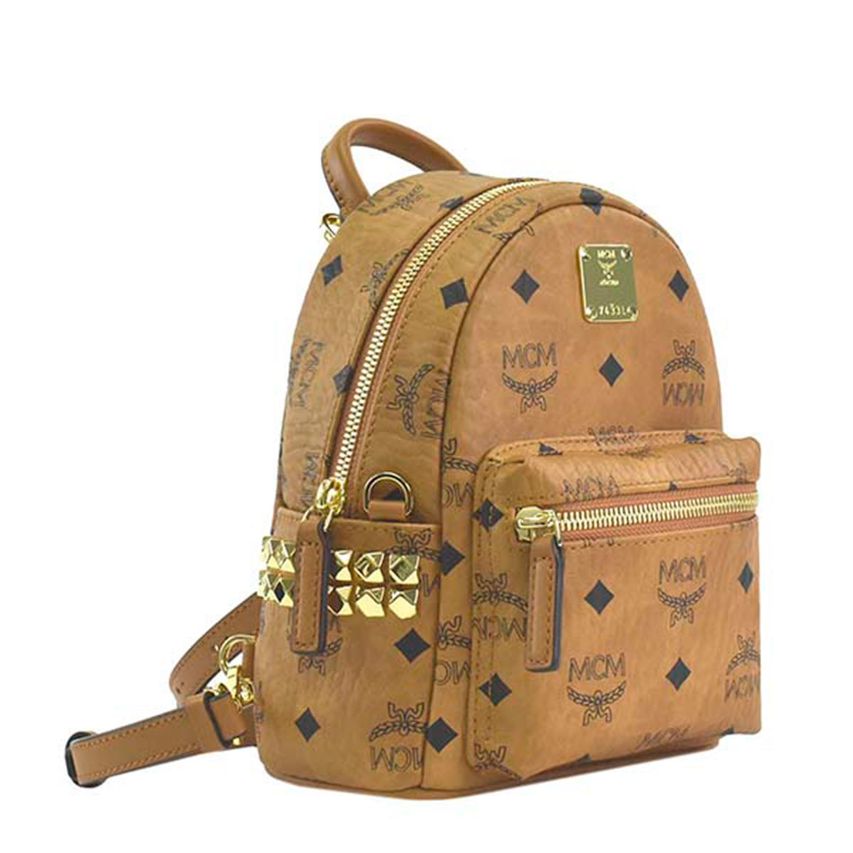 エムシーエム MCM Mode Creation Munich うしろ側容器に並べる 背嚢 MMKAAVE13 CO001 STARK BACKPACK 20 COGNAC キャメルブラウン系