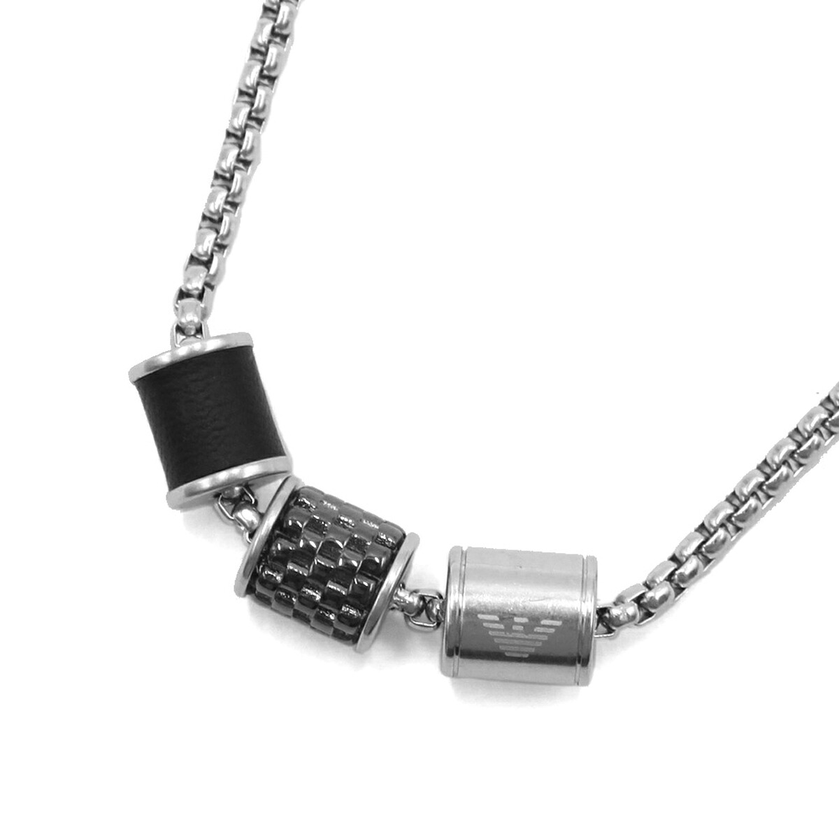 エンポリオアルマーニ EMPORIO ARMANI ネックレス ペンダント アクセサリー EGS2383020 メンズ シルバー｜Salada Bowl-おしゃれブランド通販
