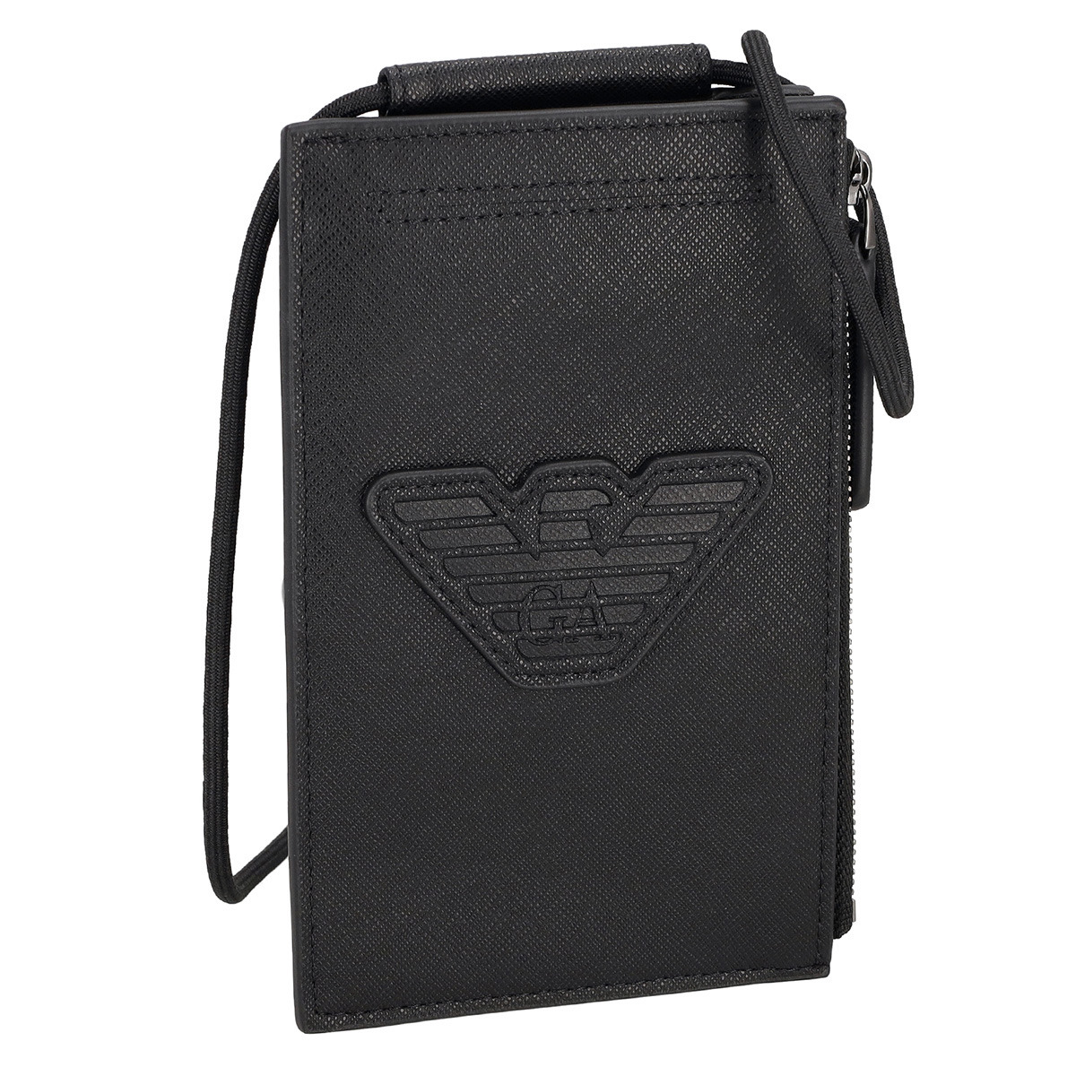 エンポリオアルマーニ EMPORIO ARMANI バッグ ポシェット ミニバッグ ショルダーバッグ 斜め掛けバッグ スマホショルダー ショルダーウォレット Y4R355 Y216J 81073 メンズ ブラック|Salada Bowl-おしゃれブランド通販