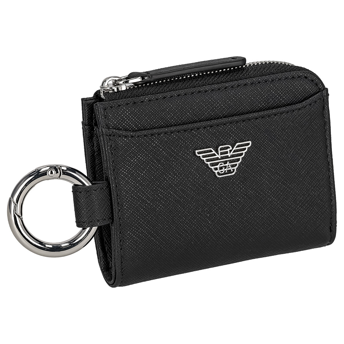 EMPORIO ARMANI ネイビー レザー コインケース EMPORIO ARMANI ネイビー レザー コインケース
