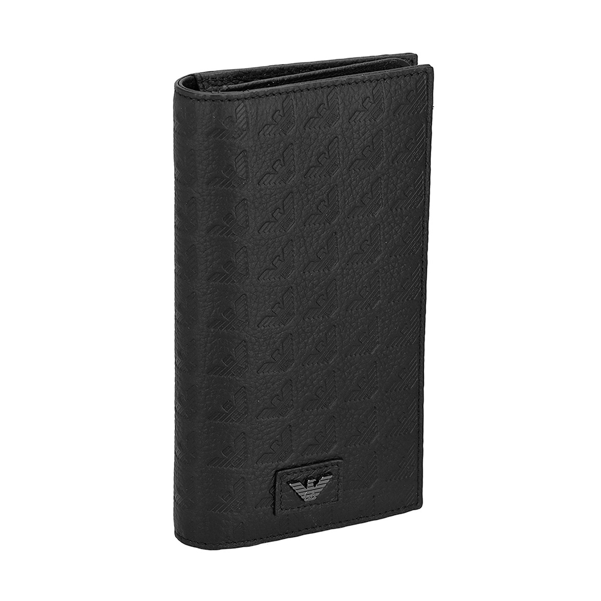 エンポリオアルマーニ EMPORIO ARMANI 札入れ 長札入れ 御釣り入れ付き添い人 EM001742 AF14774 UC001 メンズ 黒いこと 本革 なめし革 メンズ財布-バッグ・小物・ブランド雑貨