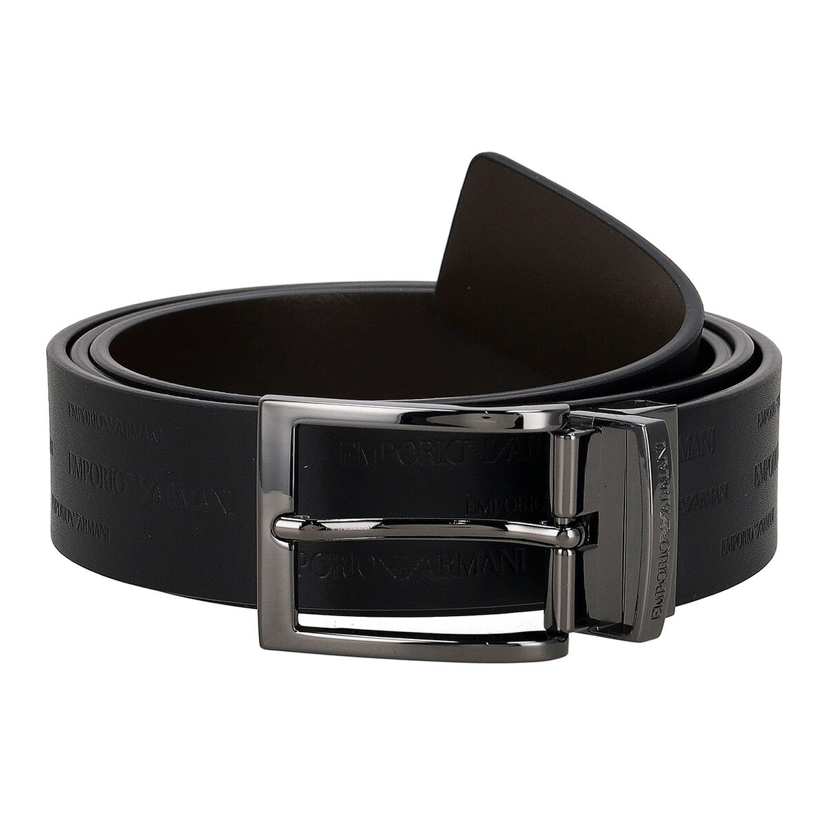 エンポリオアルマーニ EMPORIO ARMANI ベルト リバーシブル ビジネス カジュアル シンプル Y4S426 YTU5J 88044 メンズ ブラック,ダークブラウン