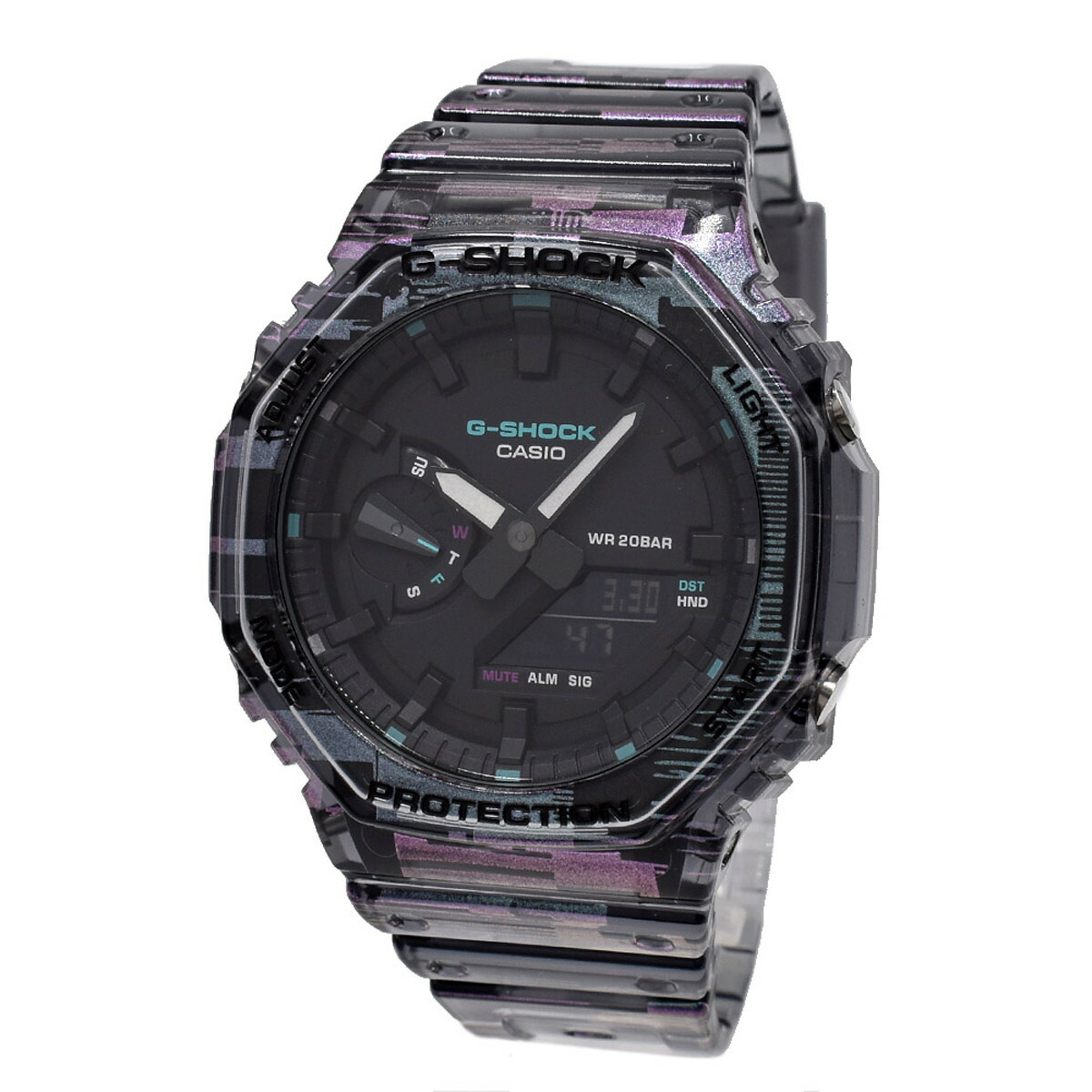 カシオ CASIO 腕時計 G-SHOCK Gショック GA-2100NN-1A ANALOG-DIGITAL 2100 SERIES アナログ デジタル アナデジ メンズ ウォッチ ブラック+クリア系 海外正規品｜Salada Bowl-おしゃれブランド通販