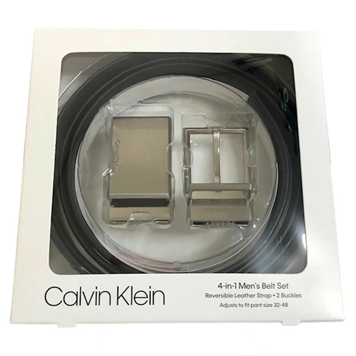 カルバンクライン Calvin Klein(CK) レザー ベルト セット リバーシブル スーツ ビジネス カジュアル 11CK010010 255 メンズ ブラウン+グレー