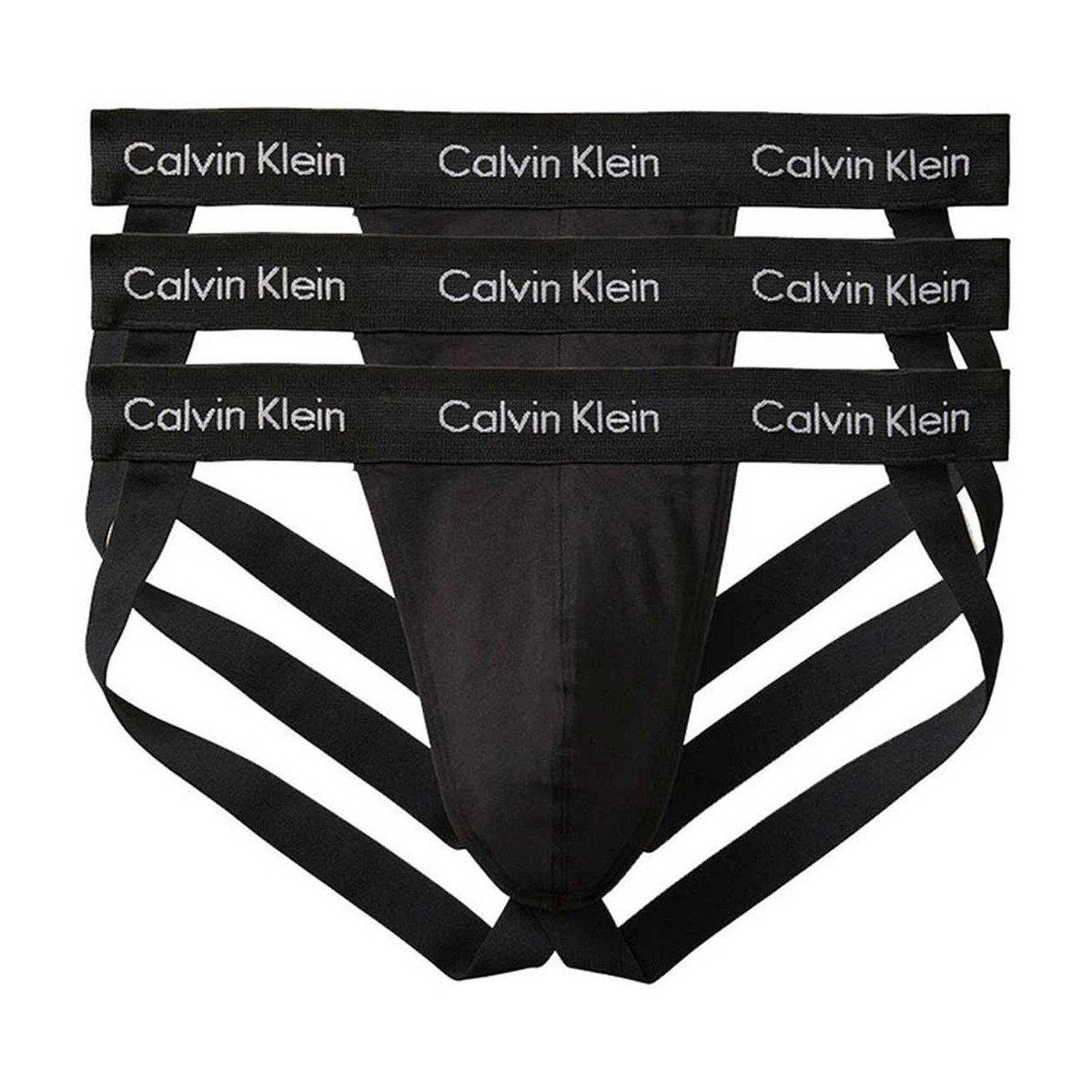 カルバンクライン Calvin Klein(CK) 下着 ジョックストラップ ケツワレ サポーター 3枚セット NB2623 001 メンズ ブラック 7,030円