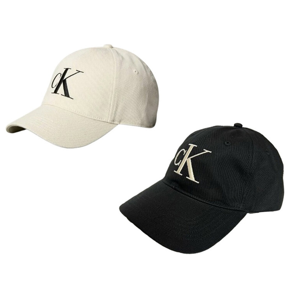 カルバンクライン Calvin Klein(CK) キャップ 帽子 ロゴ モノグラム コットン 4G5024G メンズ レディース ユニセックス ブラック+ホワイト
