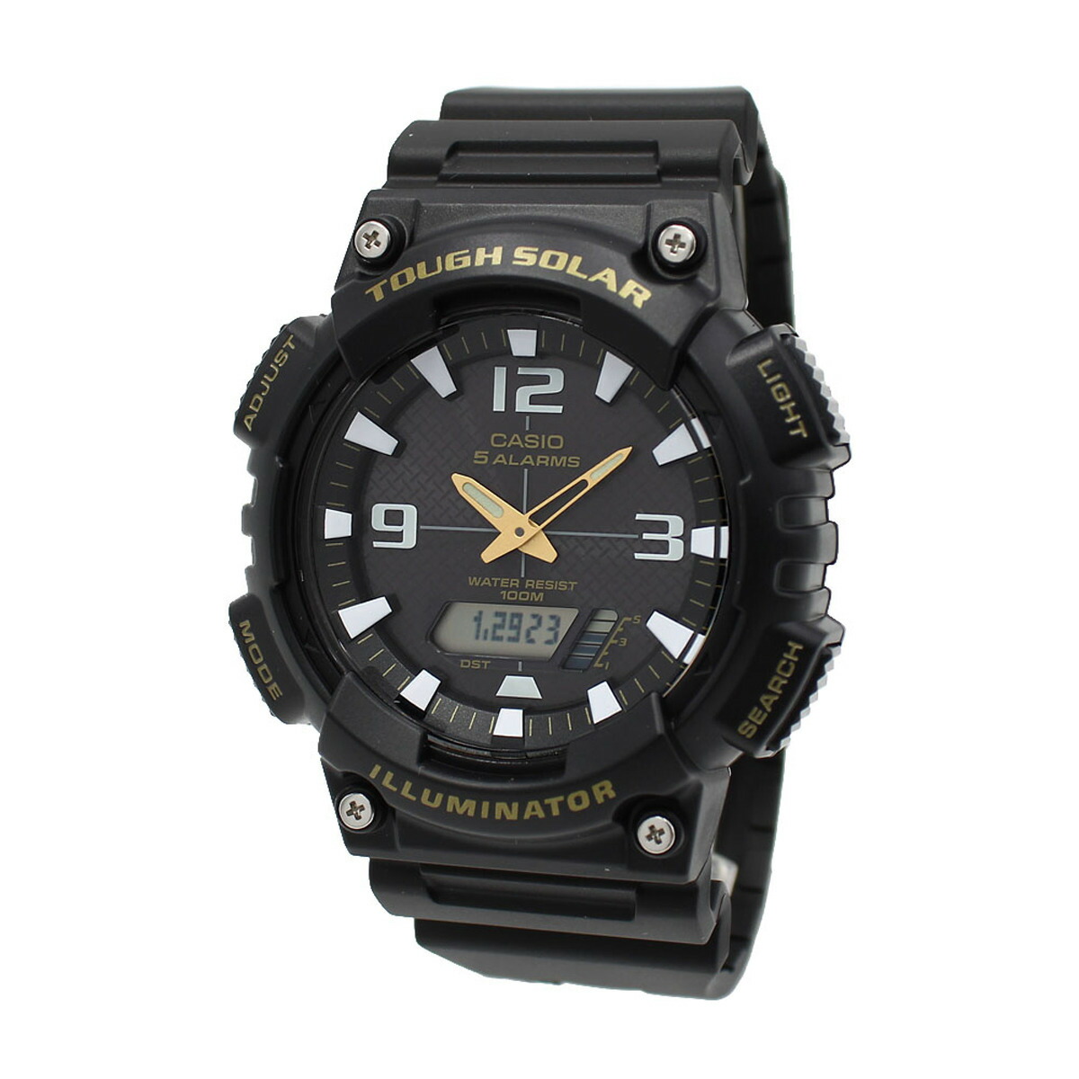 【※専用ケースなし※】カシオ CASIO STANDARD スタンダード タフソーラー 腕時計 ウォッチ AQ-S810W-1BVDF メンズ グレー+ブラック 海外正規品