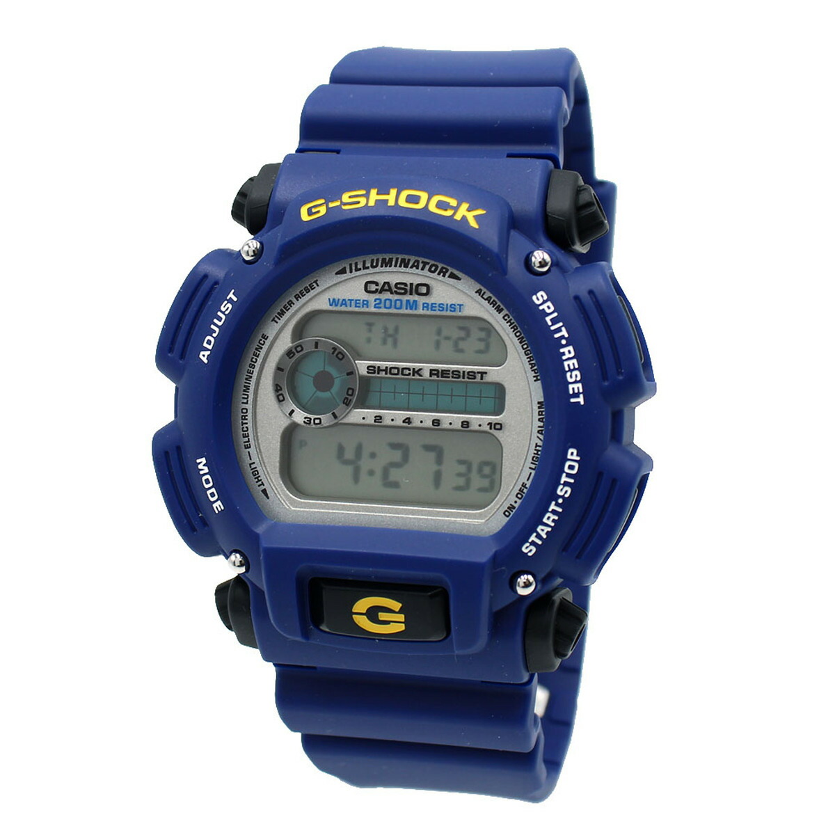 カシオ CASIO G-SHOCK Gぼうぜん自失 ウオッチ 御覧になる デジタル DW-9052-2VDR DIGITAL メンズ レディース ユニ一発やる しろがね色+青碧 外国で定め事品