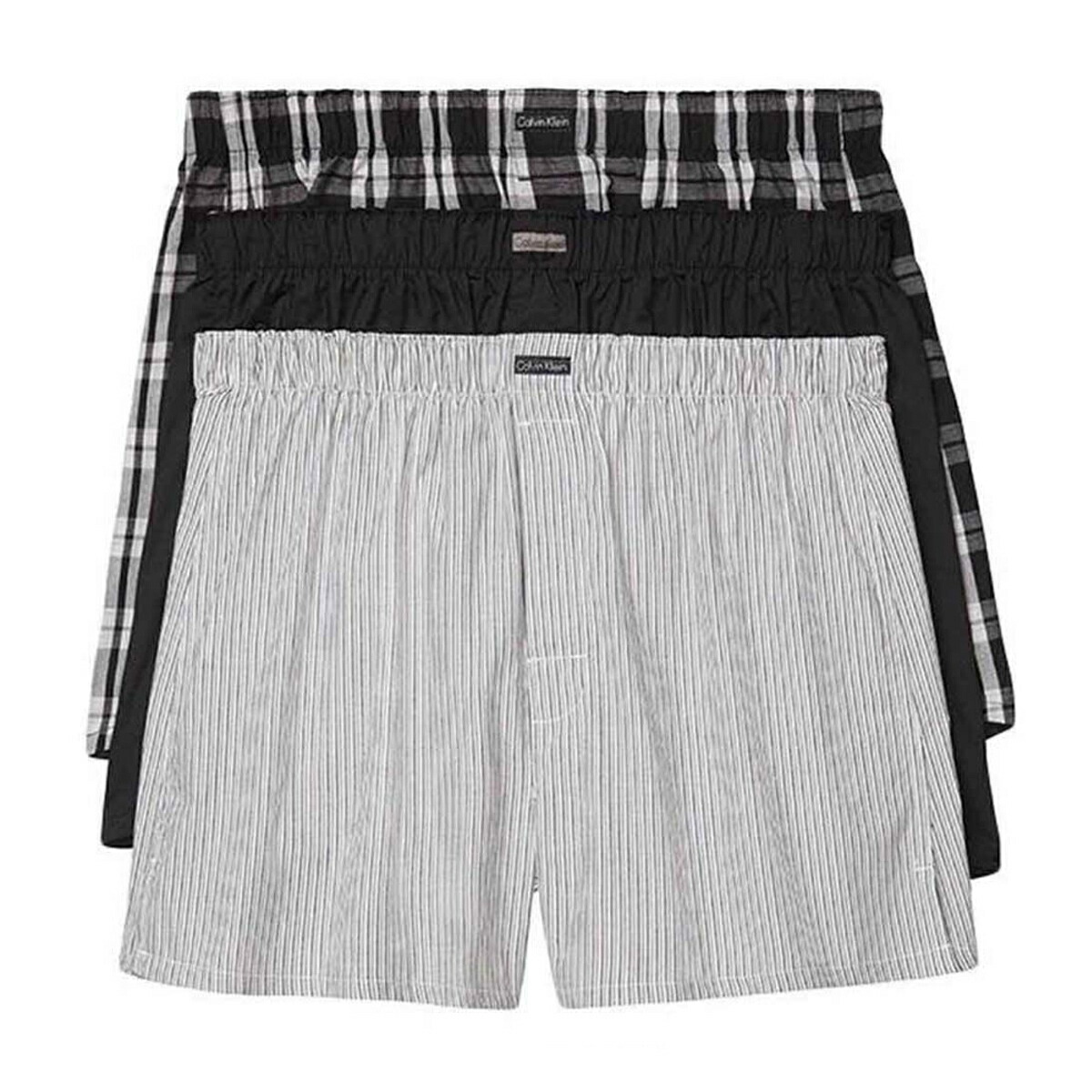 カルバンクライン Calvin Klein(CK) さる股引き ボクサー 3枚書き割り 綿織物 綿 NB4006 002 メンズ 黒いこと