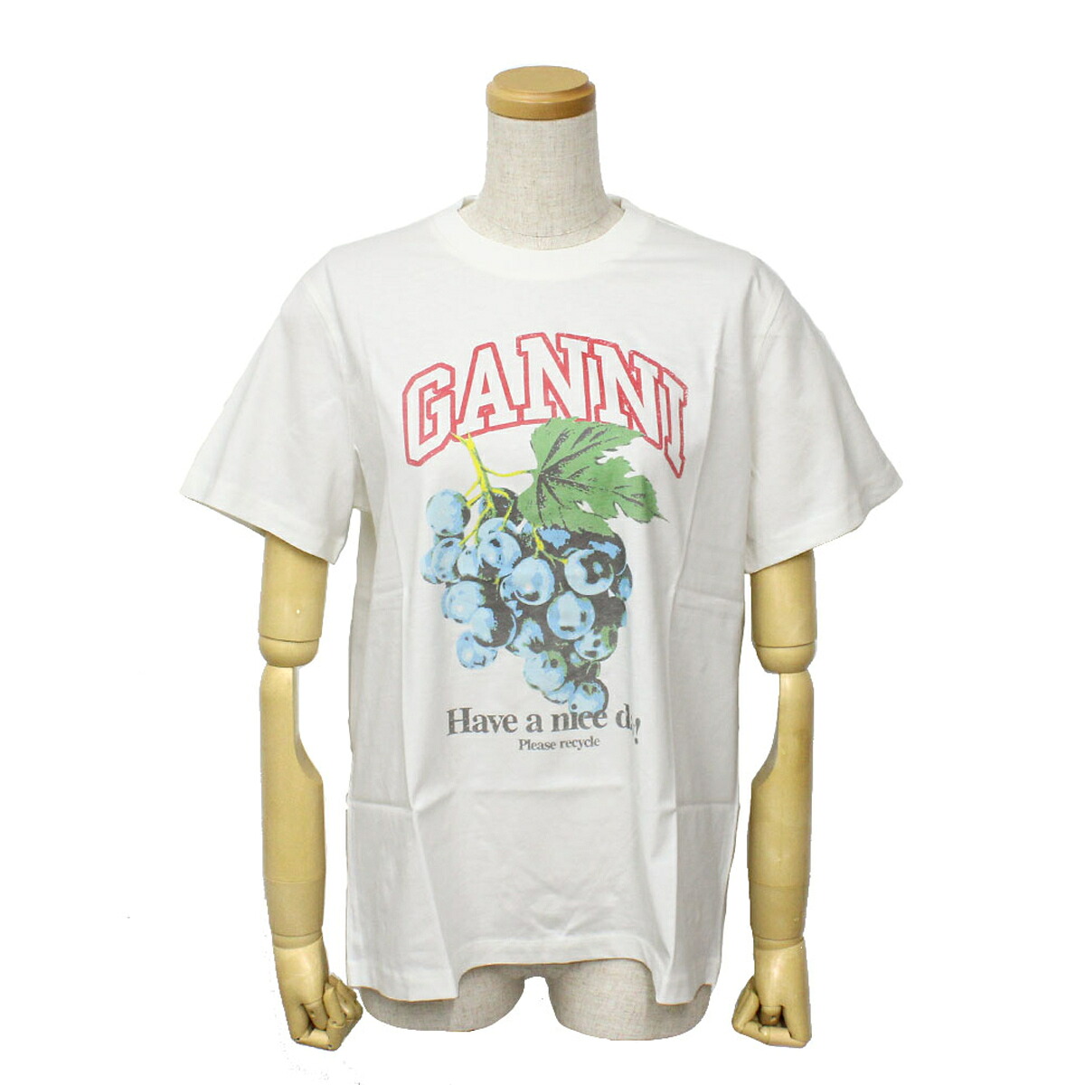 ガニー GANNI トップス Tシャツ カットソー ロゴ ウィメンズ 半袖 トップス T4230-135 レディース ホワイト 海外正規品｜Salada Bowl-おしゃれブランド通販 15,330円