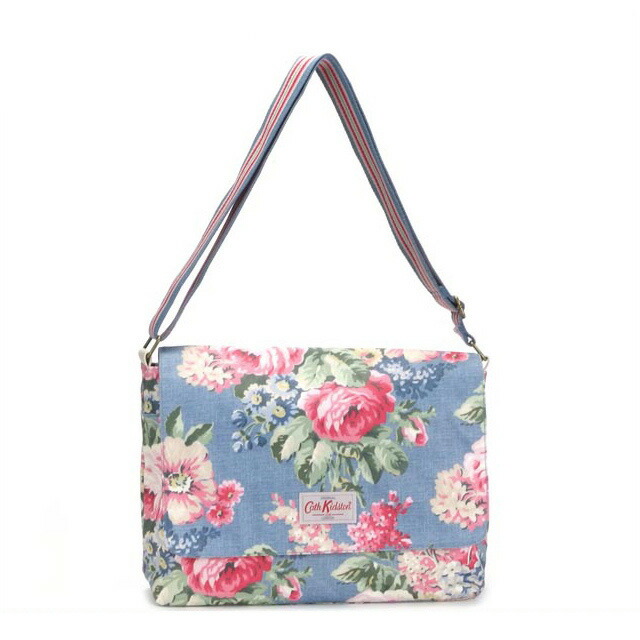 Cath Kidston Shoulder Bag Oilcloth Messenger Biker Bloomsbury