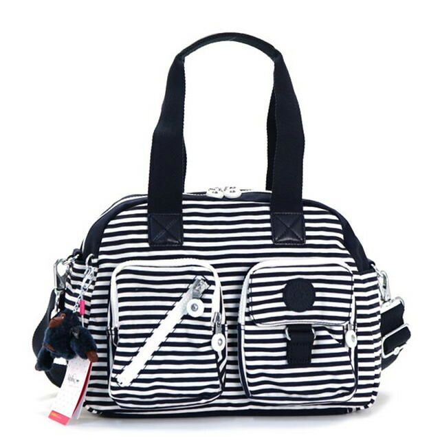 Salada Bowl Kipling Handbags Boston Women S Shoulder Bag Kipling Handbags Boston Women S Shoulder Bag Also 2 Way Nylon Navy System White Striped Lightweight Monkey Charm Commuter School New Defea