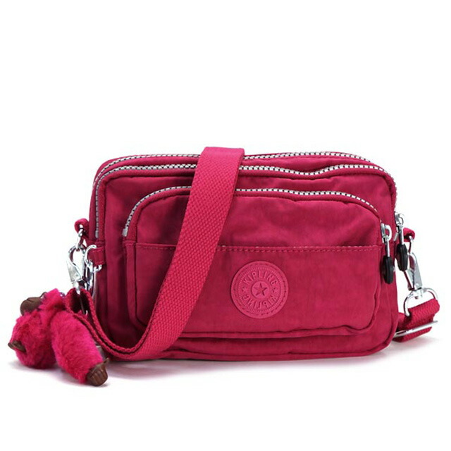 楽天市場 キプリング Kipling ウエストバッグ 2way ショルダーバッグ ピンク ポシェット 軽量 斜めがけショルダーバッグ 軽い ナイロン レディース 新作 Multiple ベルトb D Pk ダーク ピンク Strawberry Ice 多機能ウエストバッグ Salada Bowl おしゃれブランド通販