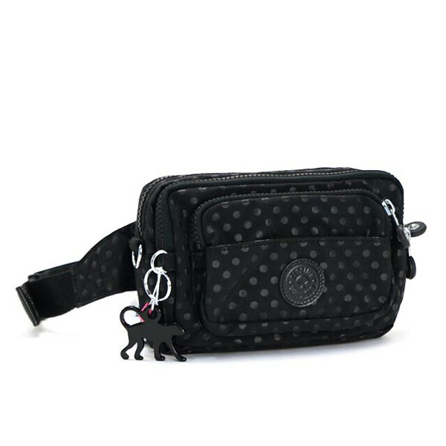 Salada Bowl Kipling Waist Bag 2 Way Shoulder Black Kipling Waist Bag 2 Way Shoulder Black Pochette Lightweight Also Light Nylon Women S New Multiple Belts B Bk Dot Emb