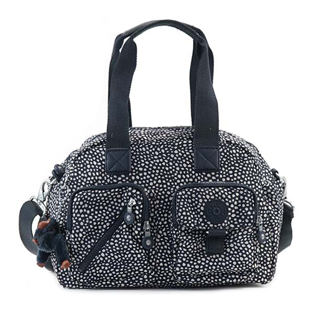 格安即決 キプリング バッグ Kipling K h Defea ディファー 2way 斜めがけショルダーバッグ ミニボストンバッグ Dot Dot Dot ネイビー ホワイトドット キプリング 2way バッグ レディース ショルダーバッグ ナイロン ブランド 斜めがけバッグ メンズ おしゃれ