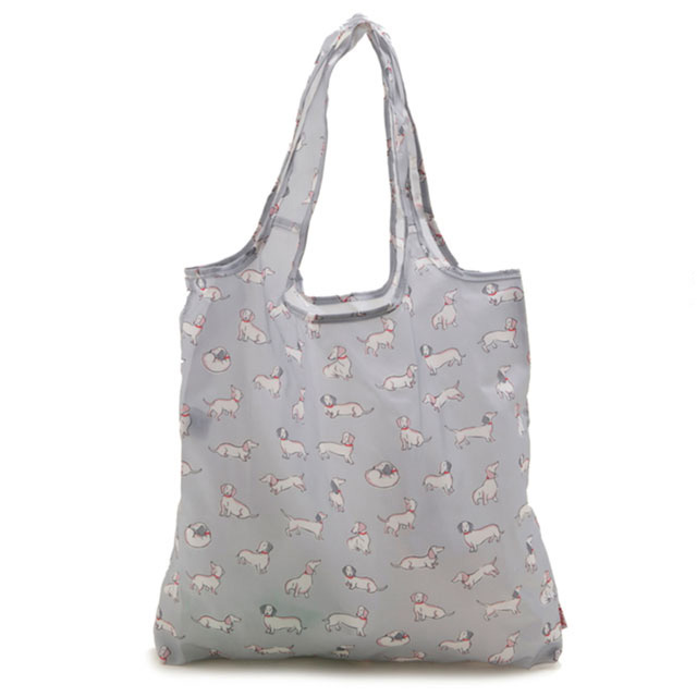 楽天市場 キャスキッドソン Cath Kidston エコバッグ トートバッグ サブバッグ Foldaway Shopper Pale Grey Mono Dog 犬柄アニマル柄グレー系マルチ Salada Bowl おしゃれブランド通販