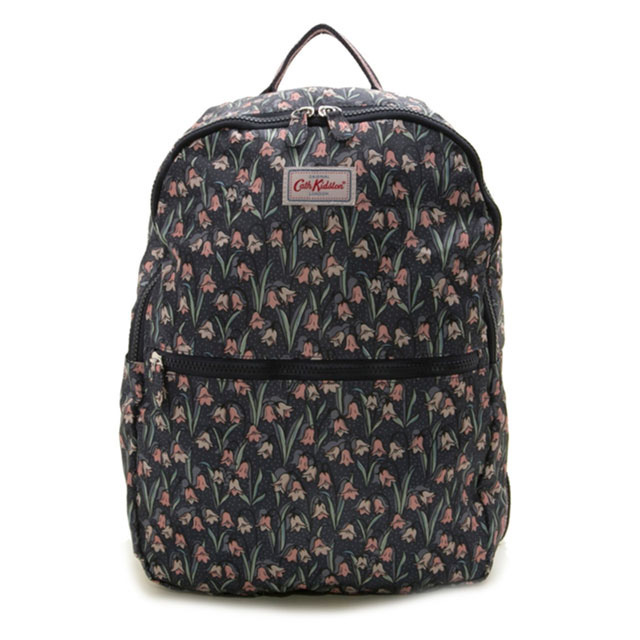 楽天市場 キャスキッドソン Cath Kidston リュック バックパック エコバッグ 折りたたみ Foldaway Backpack Graphite Grey Bluebells フラワー柄ダークグレー系マルチ Salada Bowl おしゃれブランド通販