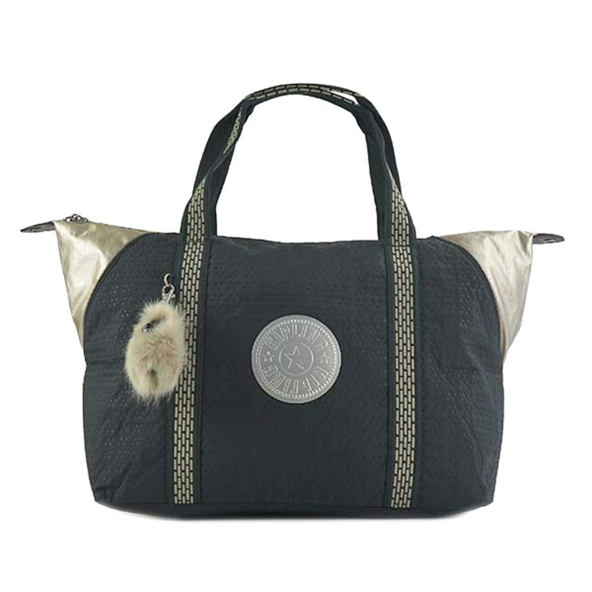 キプリング Kipling ショルダーバッグ K14332 07W ART M アートエム ボストンバッグ キャリーオンバッグ トラベルバッグ NIGHT BLUE Q BL ネイビー＋シャンパンゴールド系