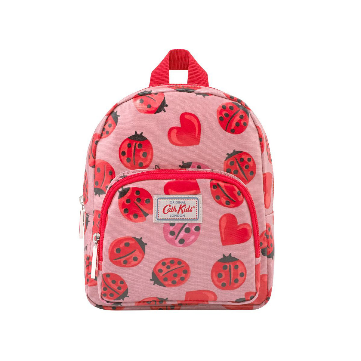 キャスキッドソン Cath Kidston リュック Kids Mini Backpack Lovebugs ラブ バグズ キッズ ミニ バッグ風呂敷包み リュックサック Pale Rose ピンク系 テントウムシ ハート柄マルチカラー キャスキッドソン バッグ 子供用 リュックサック