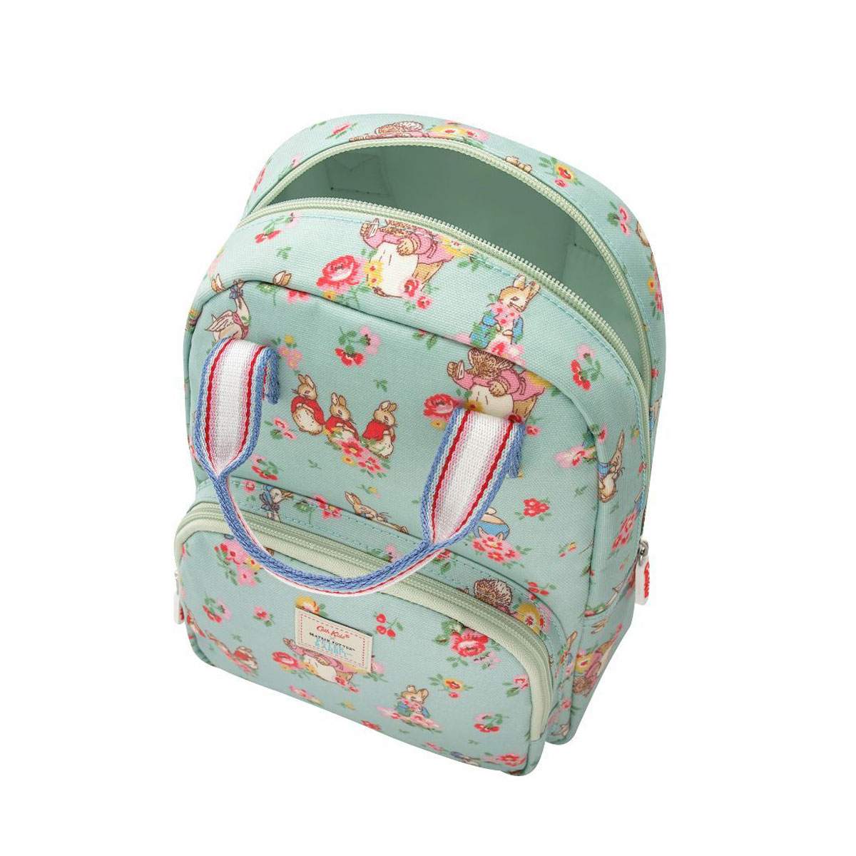 激安通販 キャスキッドソン Cath Kidston リュック K M Bkpk Beatrix Potter Ditsy ビアトリクス ポター ピーターラビット コラボ キッズ ミディアム バックパック リュックサック Mint ミントグリーン系 フラワー柄 ピーターラビット柄マルチ