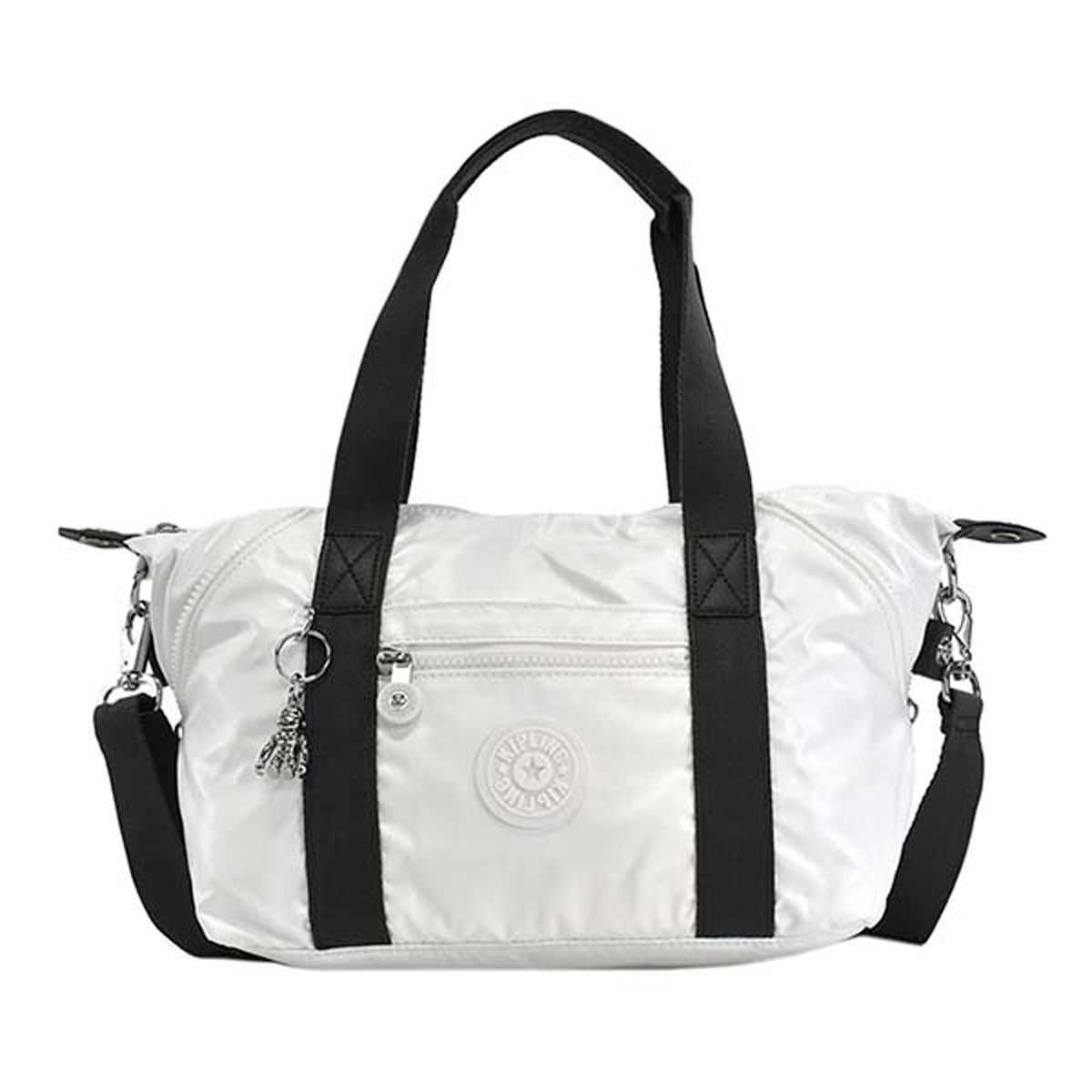 人気満点 キプリング Kipling ショルダーバッグ K 47i Art Mini アートミニ 2way 斜めがけバッグ ミニボストン White Metallic ホワイト系 アウトレット送料無料 Hughsroomlive Com