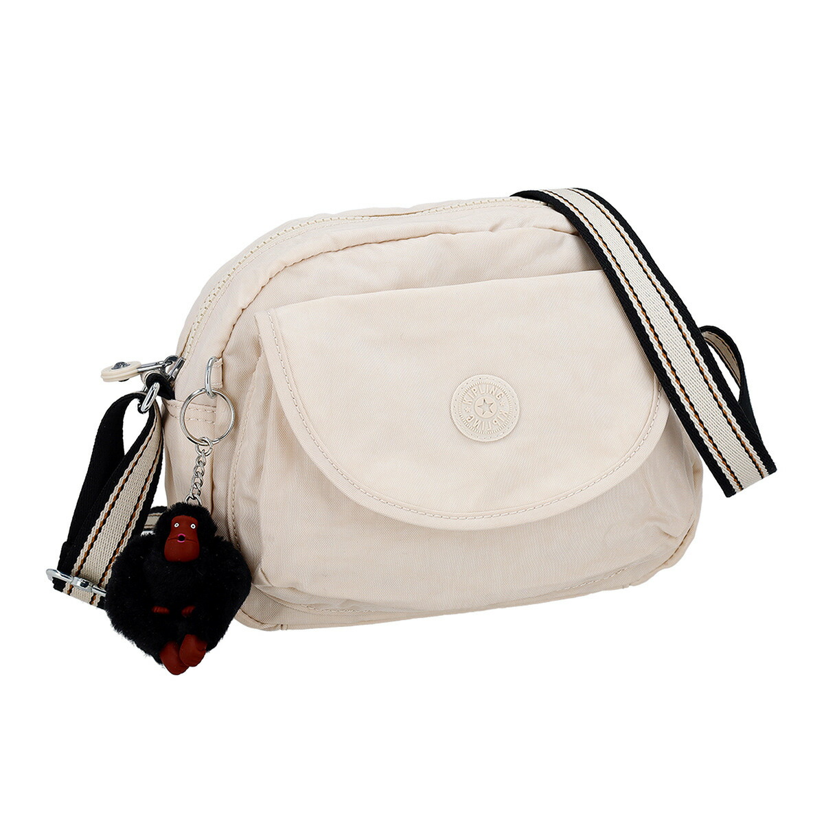 キプリング kipling バッグ ショルダーバッグ 斜めがけショルダーバッグ K15313 74O STELMA ステルマ レディース ベージュ+ブラック
