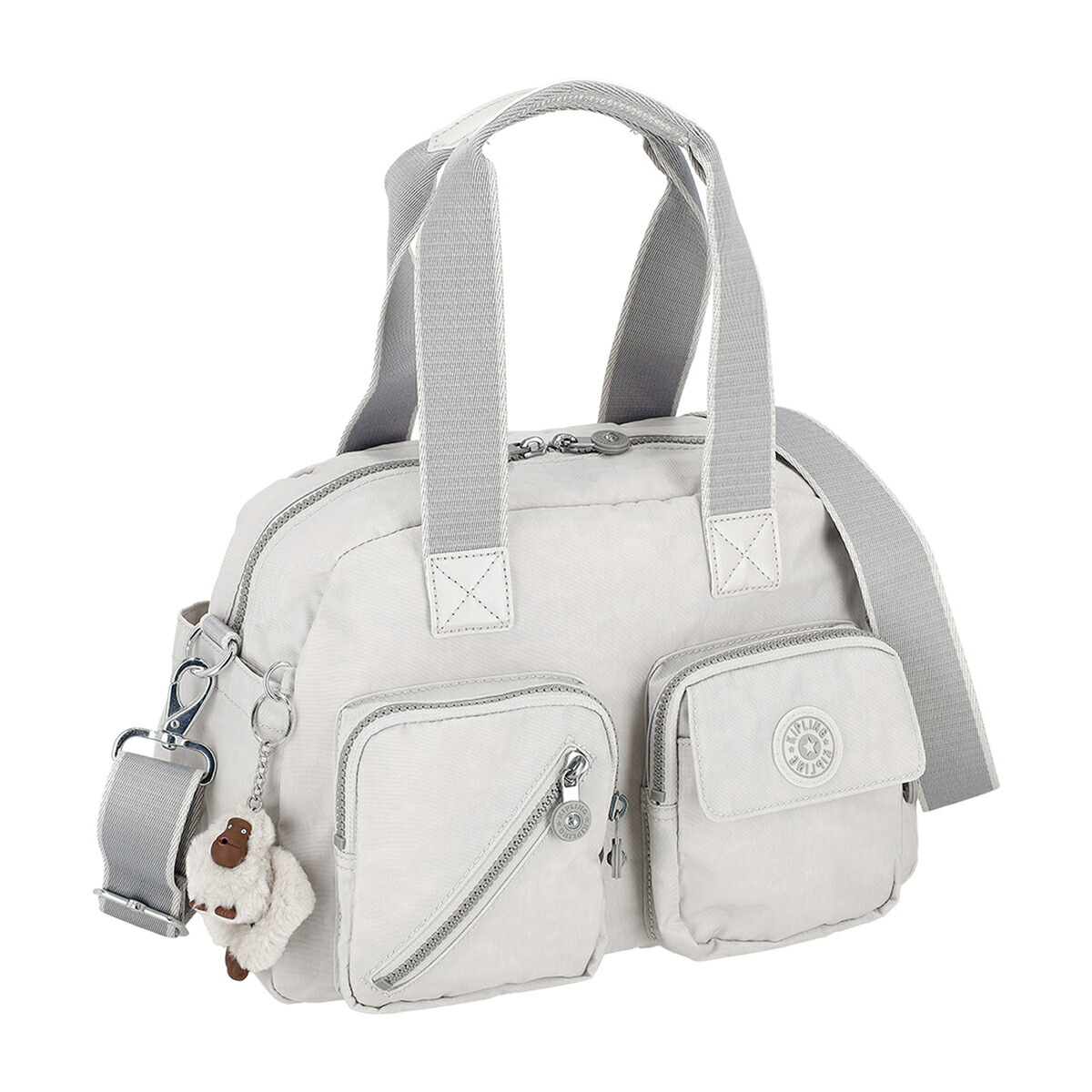 キプリング kipling バッグ 2way ショルダーバッグ 肩掛けバッグ ハンドバッグ トートバッグ 手提げ DEFEA UP ディフィア アップ KI2500 0NR レディース ライトグレー