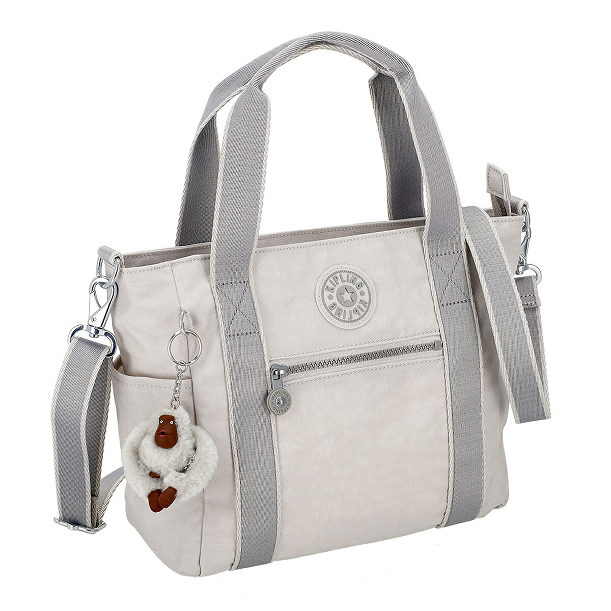 キプリング kipling バッグ 2way ショルダーバッグ 斜め掛けバッグ ハンドバッグ トートバッグ 手提げ JAYLA S ジェイラエス KIB9K8 0NR レディース ライトグレー