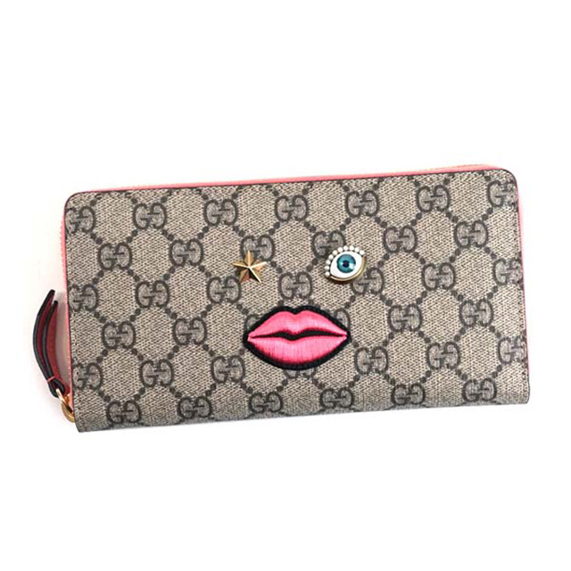 Salada Bowl: Gucci GUCCI 431392 pale K05RG8790 zip around style wallet beige + pink wallet ...