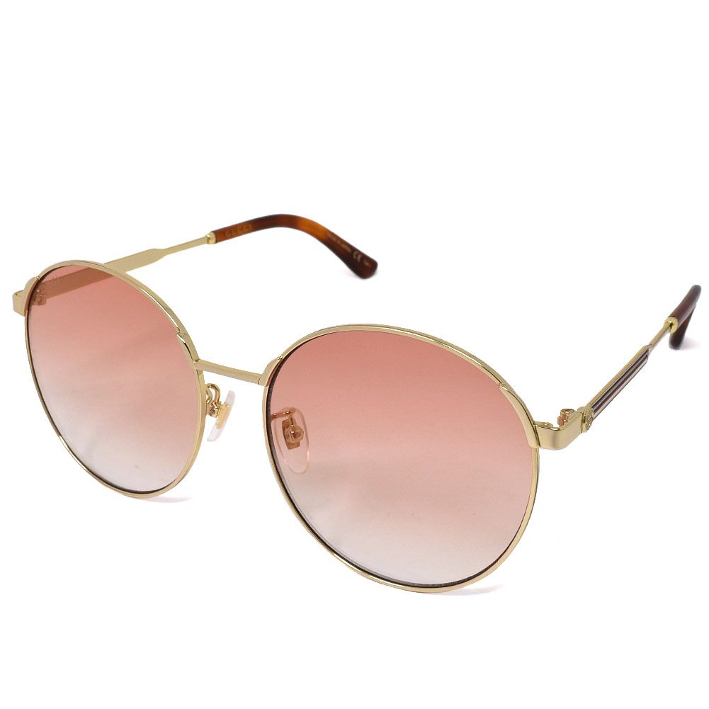 グッチ GUCCI サングラス ゴールド オレンジ GG0206SK-004 アジアンフィット レディース メンズ ユニセックス|Salada Bowl-おしゃれブランド通販