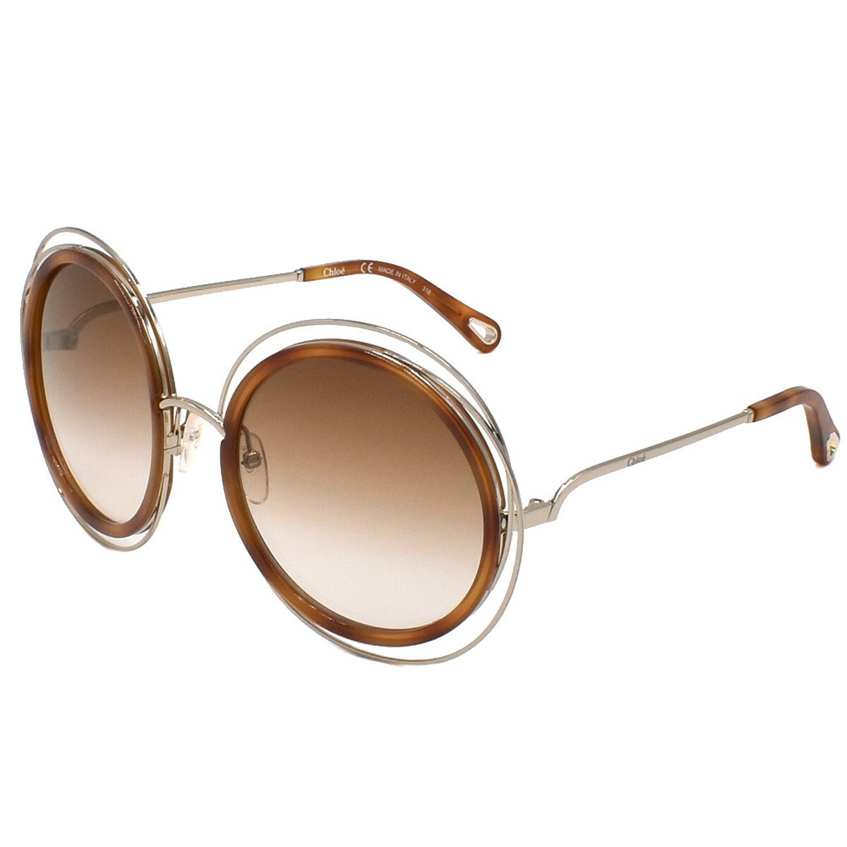 Chloe サングラス CE160S-724 ピーチ/ゴールド UVカット 楽天市場】クロエ Chloe サングラス UVカット CE160S-724