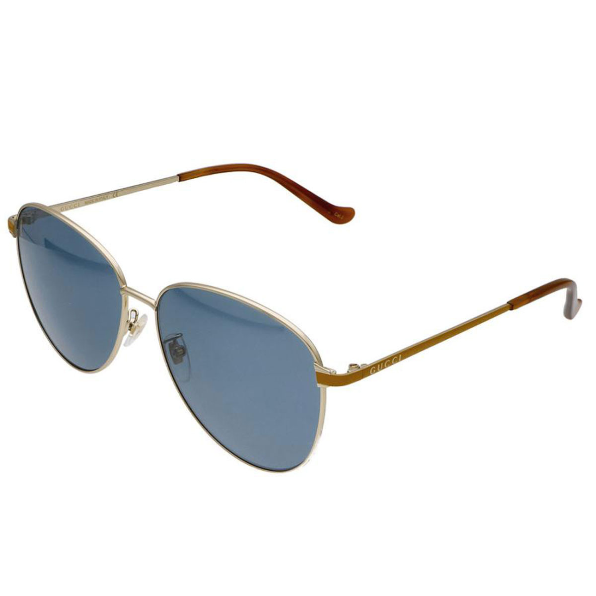 グッチ GUCCI サングラス UVカット GG0573SK-004 ティアドロップ型 アイウェア メンズ イエロー+ブルー｜Salada Bowl-おしゃれブランド通販