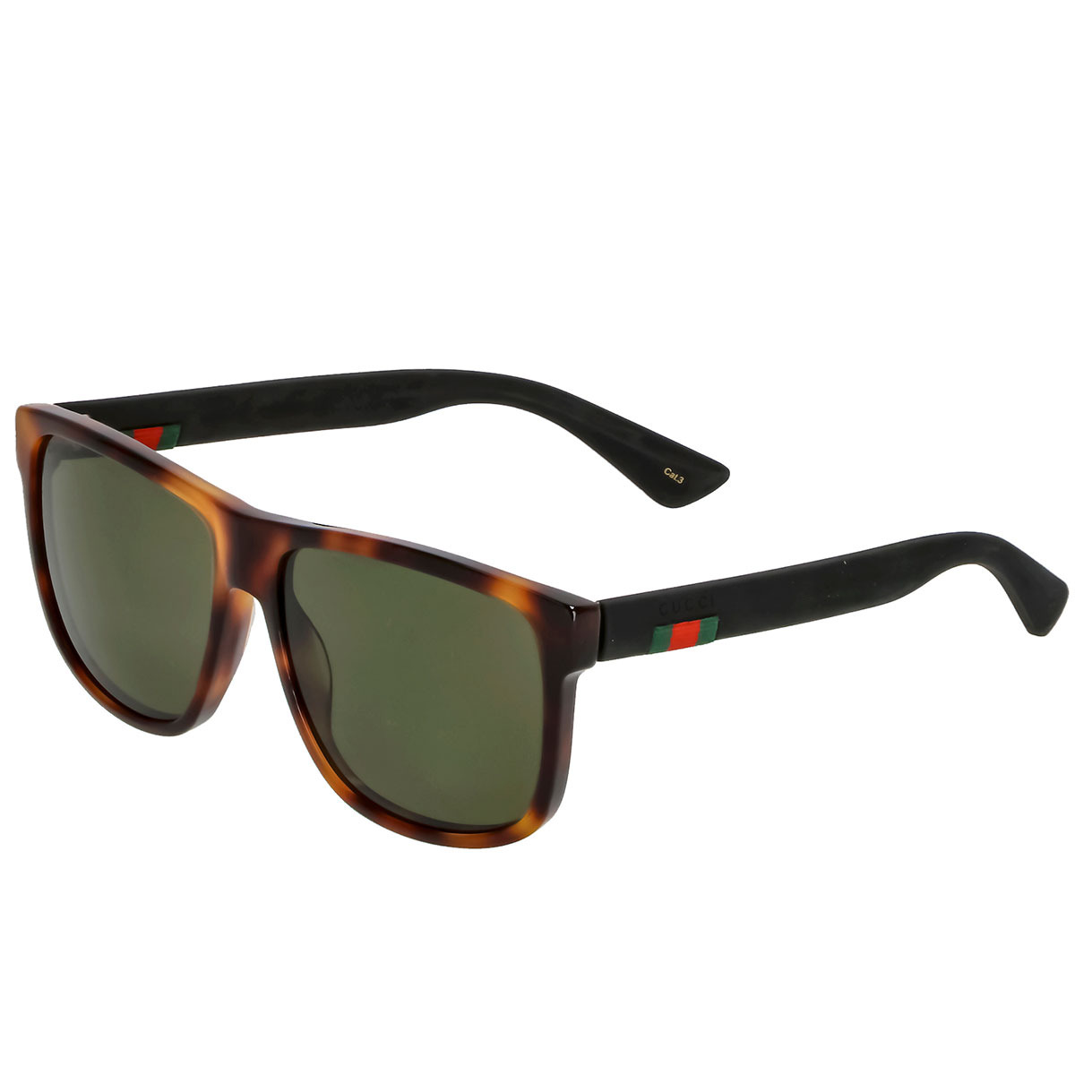 グッチ GUCCI 黒眼鏡 GG0010S 006 四角い型 メンズ 赤銅色系ビー玉＋緑であること系 眼鏡・サングラス-サングラス