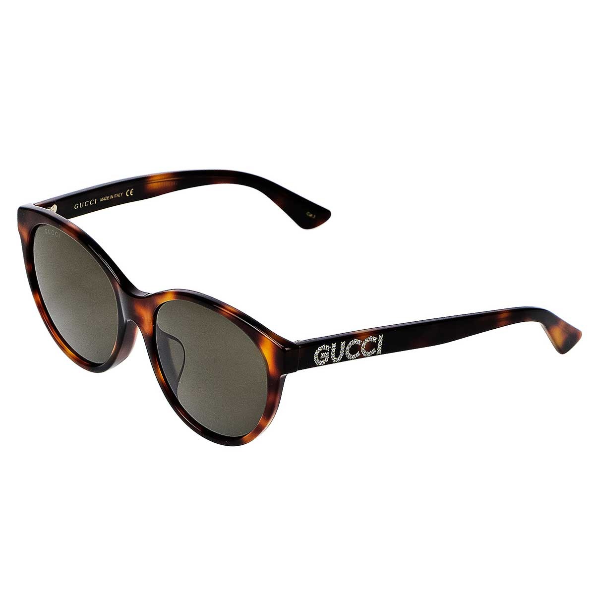 グッチ GUCCI サングラス アジアンフィット GG0419SA 002 ウェリントン型 レディース ブラウン系マーブル+ブラウン|Salada Bowl-おしゃれブランド通販
