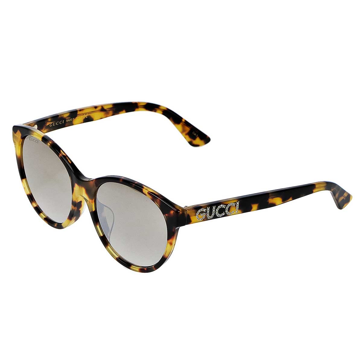 グッチ GUCCI サングラス アジアンフィット GG0419SA 003 ウェリントン型 レディース ブラウン系マーブル＋シルバーブラウン 30,420円