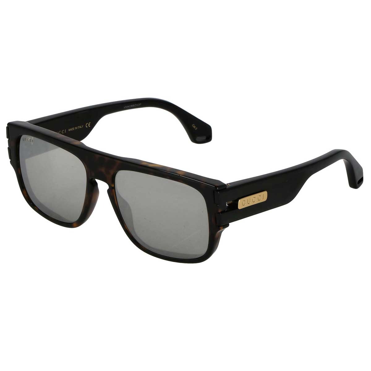 グッチ GUCCI サングラス アジアンフィット GG0664S 004 スクエア型 メンズ ブラック＋グレー｜Salada Bowl-おしゃれブランド通販