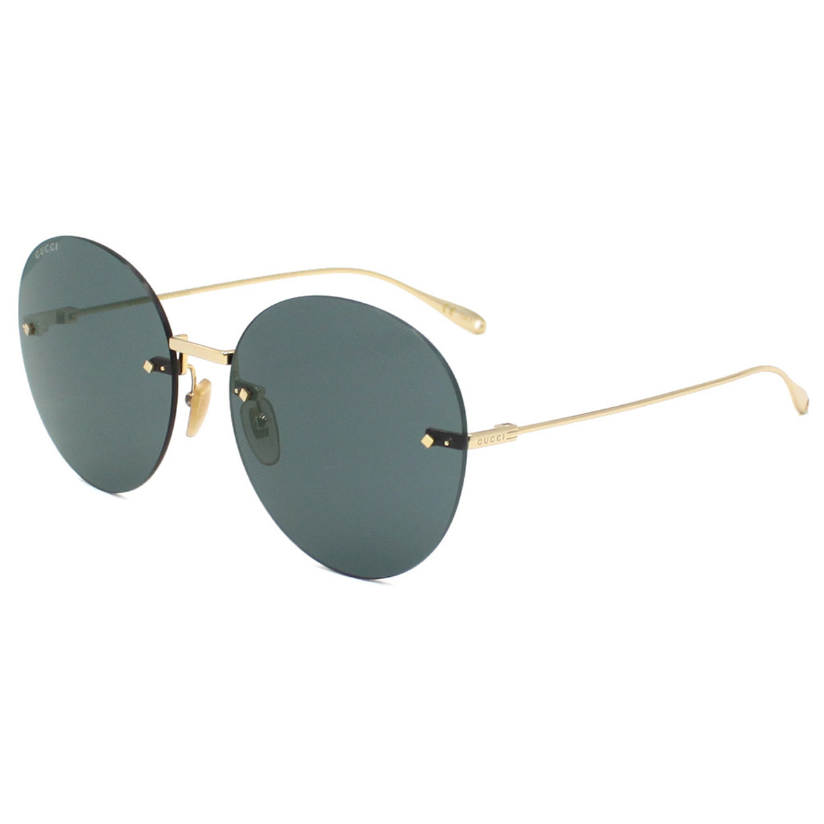グッチ GUCCI アジアンフィット サングラス UVカット GG1149S-002 アイウェア ラウンド型 レディース ゴールド+グレー｜Salada Bowl-おしゃれブランド通販 29,120円