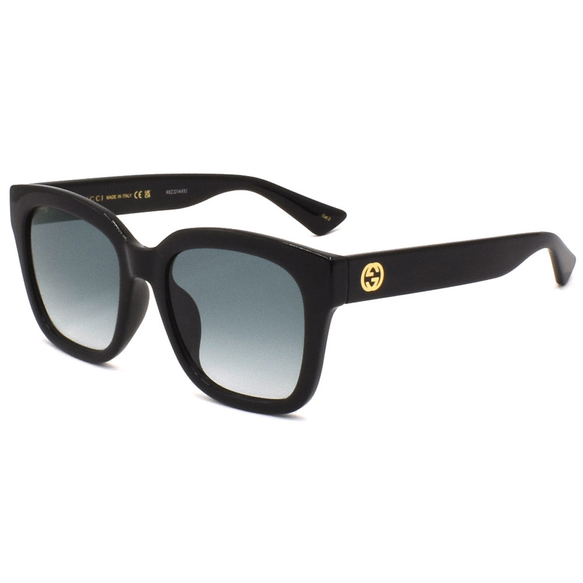 グッチ GUCCI アジアンフィット サングラス UVカット GG1338SK-003 アイウェア スクエア型 メンズ レディース ユニセックス ブラック+グレーデーション 24,163円